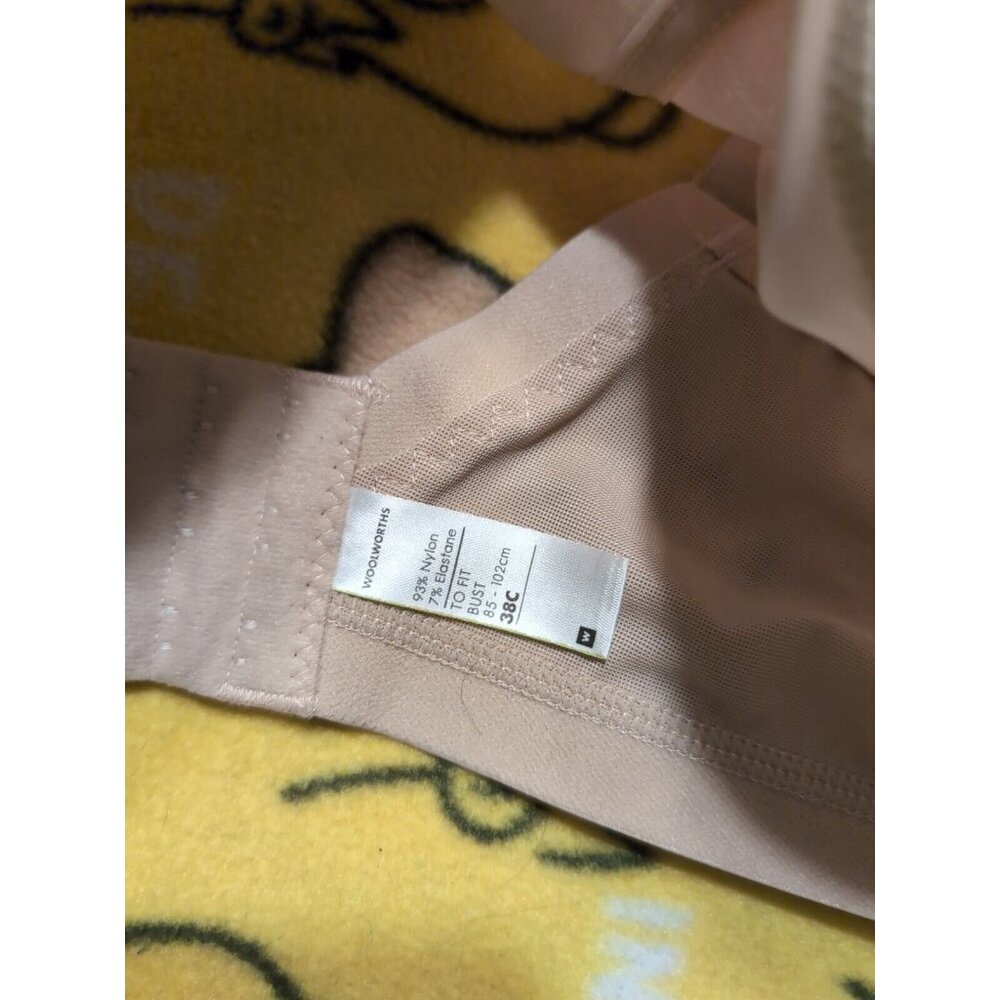 Woolworths Tan Wire Free Unpadded Bra Size 38C - Picture 4 of 6